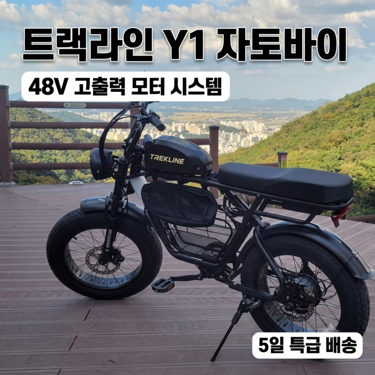 트랙라인 Y1 자토바이 펫바이크 MTB 전기자전거 출퇴근 배달용 48V